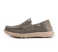 Kickback Couch 2.0 - Mocassini Leggeri da Uomo in Tela - Comfort per Tutto Il Giorno - Color Bruno Brown - Taglia EU46
