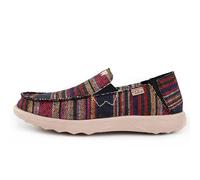 Kickback Couch 2.0 Mocassini Slip-On da Uomo in Tela - Scarpe Estive Casual per Viaggio e Spiaggia con Suola Antiscivolo - Calzata Confortevole per Comfort Tutto Il Giorno - Black Stripe, EU 42