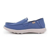Kickback Couch 2.0 Mocassini Slip-On da Uomo in Tela - Scarpe Estive Casual per Viaggio e Spiaggia con Suola Antiscivolo - Calzata Confortevole per Comfort Tutto Il Giorno - Marine Blue, EU 44