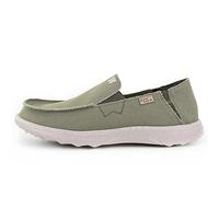 Kickback Couch 2.0 Mocassini Slip-On da Uomo in Tela - Scarpe Estive Casual per Viaggio e Spiaggia con Suola Antiscivolo - Calzata Confortevole per Comfort Tutto Il Giorno - Khaki Green, EU 43