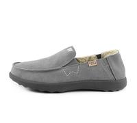 Kickback Couch 2.0 Suede - Mocassini da Uomo - Colori Charcoal - Scarpe da Uomo trasformabili - Tomaia in camoscio - Fodera in Lana - Suola Ammortizzata - Solette Foderate in Pelle - Taglia EU 45