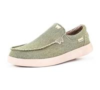 Kickback Don Juan - Mocassini da Uomo - Scarpe Leggere in Tela - Scarpe Casual da Uomo - Scarpe estive - Progettate con Un Volume più Basso per Adattarsi a Un Piede più Sottile - Khaki - EU44