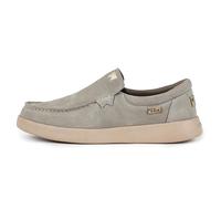 Kickback Don Juan Mocassini Slip-On in Camoscio da Uomo - Scarpe Smart Casual con Interno Foderato in Pelle - Comfort Ammortizzato per Serate e Uso Quotidiano - Taupe Suede, EU 41