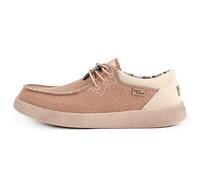 Kickback Haven Mocassini Slip-On Uomo Stile Sneaker - Scarpe Casual in Canvas con Lacci Elastici Regolabili, Comode ed Eleganti per l’Uso Quotidiano Estivo - Rust, EU 43