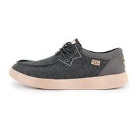 Kickback Haven Scarpe - Mocassini da Uomo Leggere da Uomo Eleganti e Casual - Colore Charcoal Nero - di Tela da per Tutto Il Giorno Slip on - Taglia EU41