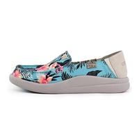 Kickback Mocassino Rizzo da Donna Scarpa Slip on Moc Toe Leggera - Look Rilassato per Tutto Il Giorno - Ortopedia in Schiuma Foderata in Pelle - Estate Casual - Colore Blu Multicolore - EU37