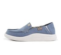 Kickback Mocassino Rizzo da Donna Scarpa Slip on Moc Toe Leggera - Look Rilassato per Tutto Il Giorno - Ortopedia in Schiuma Foderata in Pelle - Estate Casual - Colore Blu - EU41