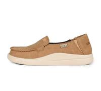 Kickback Mocassino Rizzo - Mocassino Slip-on da Donna con Punta Mocassino - Scarpe Slip-on in Pelle Scamosciata Leggera - Comodo Tutto Il Giorno - Plantare Foderato in Pelle - Tan Suede - EU36
