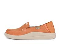 Kickback Rizzo Mocassini Slip-On da Donna in Lino - Scarpe Casual Leggere con Design Convertibile a Tallone Ribaltabile per Il Comfort Quotidiano Estivo - Peach Linen, EU 37