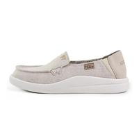 Kickback Rizzo Mocassini Slip-On da Donna in Lino - Scarpe Casual Leggere con Design Convertibile a Tallone Ribaltabile per Il Comfort Quotidiano Estivo - Bianco Sporco, EU 37