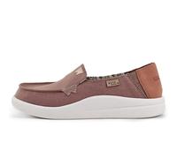 Kickback Rizzo Mocassini Slip-On da Donna in Lino - Scarpe Casual Leggere con Design Convertibile a Tallone Ribaltabile per Il Comfort Quotidiano Estivo - Marrone Rosa, EU 36