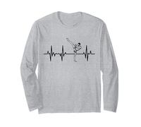 Kickboxer Heartbeat Kickboxing Lover Taekwondo Maglia a Manica