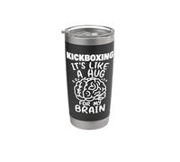 Kickboxing come un abbraccio per il mio cervello divertente Kickboxer Bicchiere termico in acciaio inox doppia parete