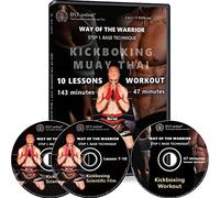 Kickboxing DVDs workout for women men 47 minutes - and Instructional kickbox Muay Thai video training 10 lessons 143