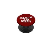 Kickboxing è la mia terapia divertente Kickboxer Karate Boxing Love PopSockets PopGrip Adesivo