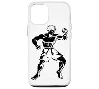 Kickboxing Guy Pixel Art Kickboxer Savate Custodia per iPhone 12/12 Pro