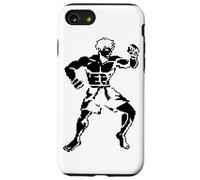 Kickboxing Guy Pixel Art Kickboxer Savate Custodia per iPhone SE (2020) / 7 / 8