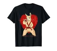 Kickboxing Kung Fu Battito cardiaco Taekwondo Llama Llama Lover Maglietta
