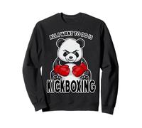 Kickboxing Panda Tutto Quello Che Voglio Fare è Un Simpatico Orso Kickboxer Felpa