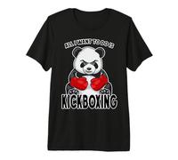 Kickboxing Panda Tutto Quello Che Voglio Fare è Un Simpatico Orso Kickboxer Maglietta Premium