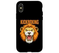 Kickboxing Testa Di Leone Muay Thai Mma Leone Arrabbiato Custodia per iPhone X/XS