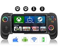 KICKDOT Controller wireless per iPhone/Android con joystick Hall, controller di gioco mobile per iOS Supporto Xbox Game Pass, PlayStation, Steam Link, Call of Duty, Roblox, Cloud Gamepad