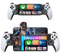 KICKDOT Controller wireless per iPhone/Android/iPad mini con joystick Hall, controller di gioco mobile a LED per iOS Supporto Xbox Cloud, Steam Link, GeForce Now, Arcade, Call of Duty, Roblox