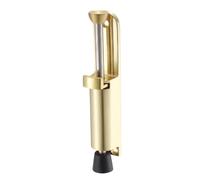Kickdown Door Stopper Spring Loaded Foot Pedal Door Stops Holder Gold Tone