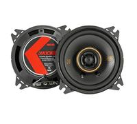 KICKER 51KSC404 Coaxial Speaker System, 2-Way Design, One (1) Pair, 4" (100mm) Polypropylene Woofer/Midrange, 1/2" (13mm) Silk-Dome Tweeters, 75 Watts RMS, 150 Watts Peak