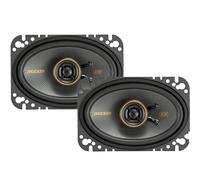 KICKER 51KSC4604 Coaxial Speaker System, 2-Way Design, One (1) Pair, 4" x 6" (100mm x 160mm) Polypropylene Woofer/Midrange, 1/2" (13mm) Silk-Dome Tweeters, 75 Watts RMS, 150 Watts Peak