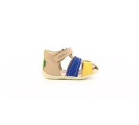 Kickers BIGBAZAR-2, Sandali Unisex-Bimbi 0-24, Beige Giallo Navy, 26 EU