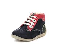 Kickers Bonzip-2, Stivaletto Unisex-Bambini, Marina Rosso Verde, 27 EU