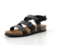 KICKERS Donna Alana Sandalo Piatto, Nero, 37 EU