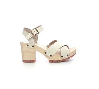 KICKERS Donna Wise Sandalo Tacco, bianco, 36 EU