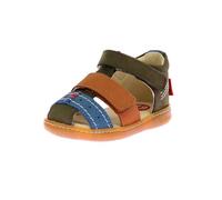 Kickers Kick Bazar, Sandali Unisex-Bambini, Cachi Cammello Blu, 26 EU