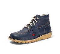 Kickers Kick Hi Classic - Stivaletti da uomo, extra comodi, maggiore durata, qualità premium, blu navy, 37 EU