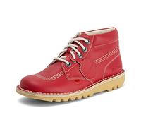 Kickers Kick Hi Classic - Stivaletti da uomo, extra comodi, maggiore durata, qualità premium, Rosso, 46 EU