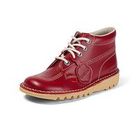 Kickers Kick Hi', Stivaletti Donna, Rosso/Crema Leggera, 40 EU