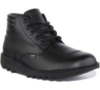 KICKERS Kick Hi Top Imbottito con Lacci Caviglia Uomo Stivali Neri Misura 6 - 12