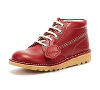 Kickers Kick Hi Zip, Stivaletto Unisex-Bimbi 0-24, Red, 47 1/3 EU