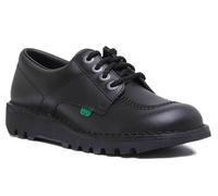 Kickers Kick Lo Basso Uomo con Lacci pelle Scuola Scarpe IN Nero fino a Eu 3 -