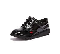 Kickers Kick Lo Patent Scarpe Nere Gioventù-UK 5 / EU 38