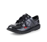 Kickers Kick Lo Patent Scarpe Nere Gioventù-UK 6 / EU 39