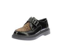 Kickers Kick Orchid, Scarpe con Lacci Donna, Nero Cammello Leo, 38 EU