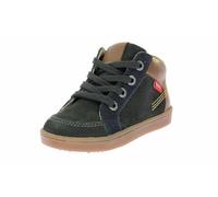 Kickers Kick Weby, Scarpe da Ginnastica Unisex-Bambini, Verde Scuro Cammello, 22 EU
