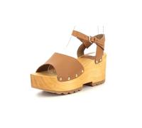 KICKERS Kick Wedge Wise, Sandali con Tacco Donna, Marrone, 39 EU