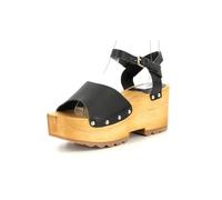 KICKERS Kick Wedge Wise, Sandali con Tacco Donna, Nero, 40 EU