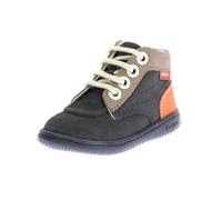 KICKERS KICKICONIC, Stivaletto Unisex-Bambini, Navy Taupe Arancione, 19 EU