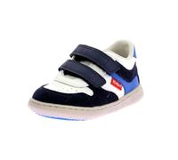 Kickers Kickmotion, Scarpe da Ginnastica Unisex-Bambini, Blu Marino Bianco, 19 EU