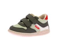 Kickers Kickmotion, Scarpe da Ginnastica Unisex-Bambini, Cachi Verde Bianco, 20 EU